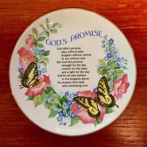 "GODS PROMISE" PORCELAIN COLLECTORS PLATE 90S VINTAGE HEIRLOOM EDITIONS BY PAULA